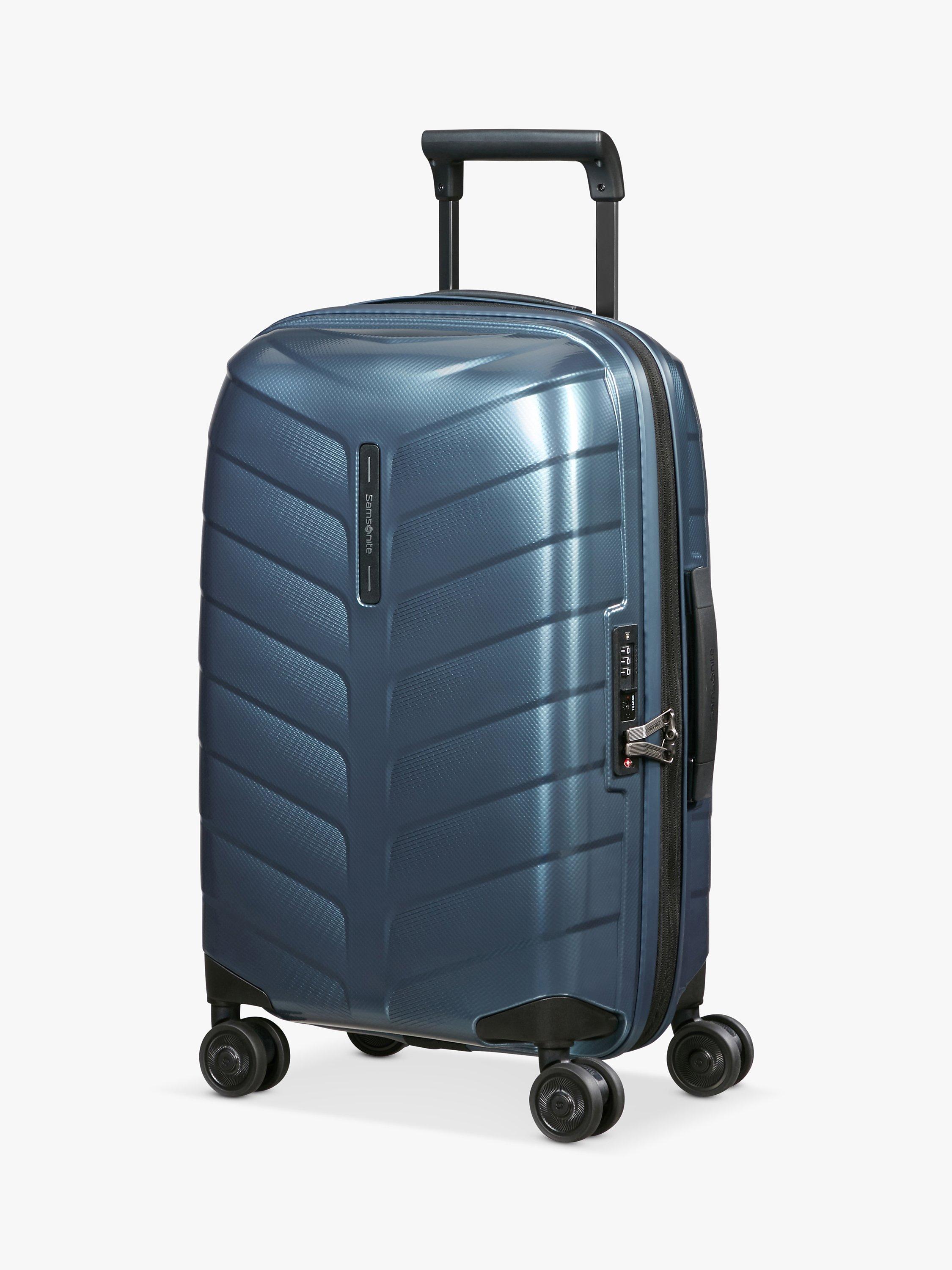 Samsonite Attrix 4-Wheel 55cm Expandable Cabin Case, Steel Blue