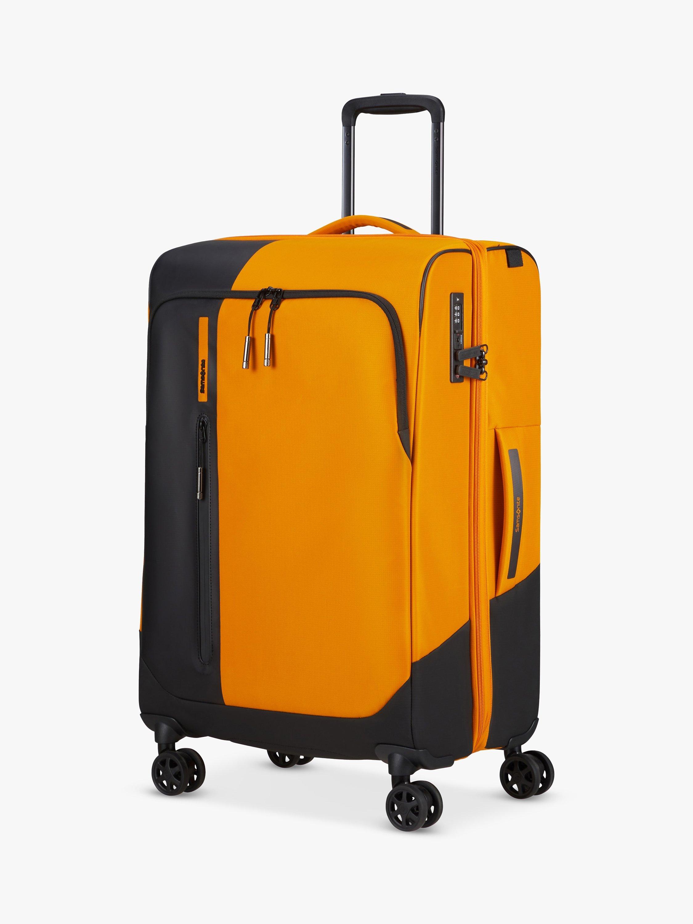 Samsonite Biz2go Travel Spinner 66cm Medium Expandable Suitcase, Radiant Yellow