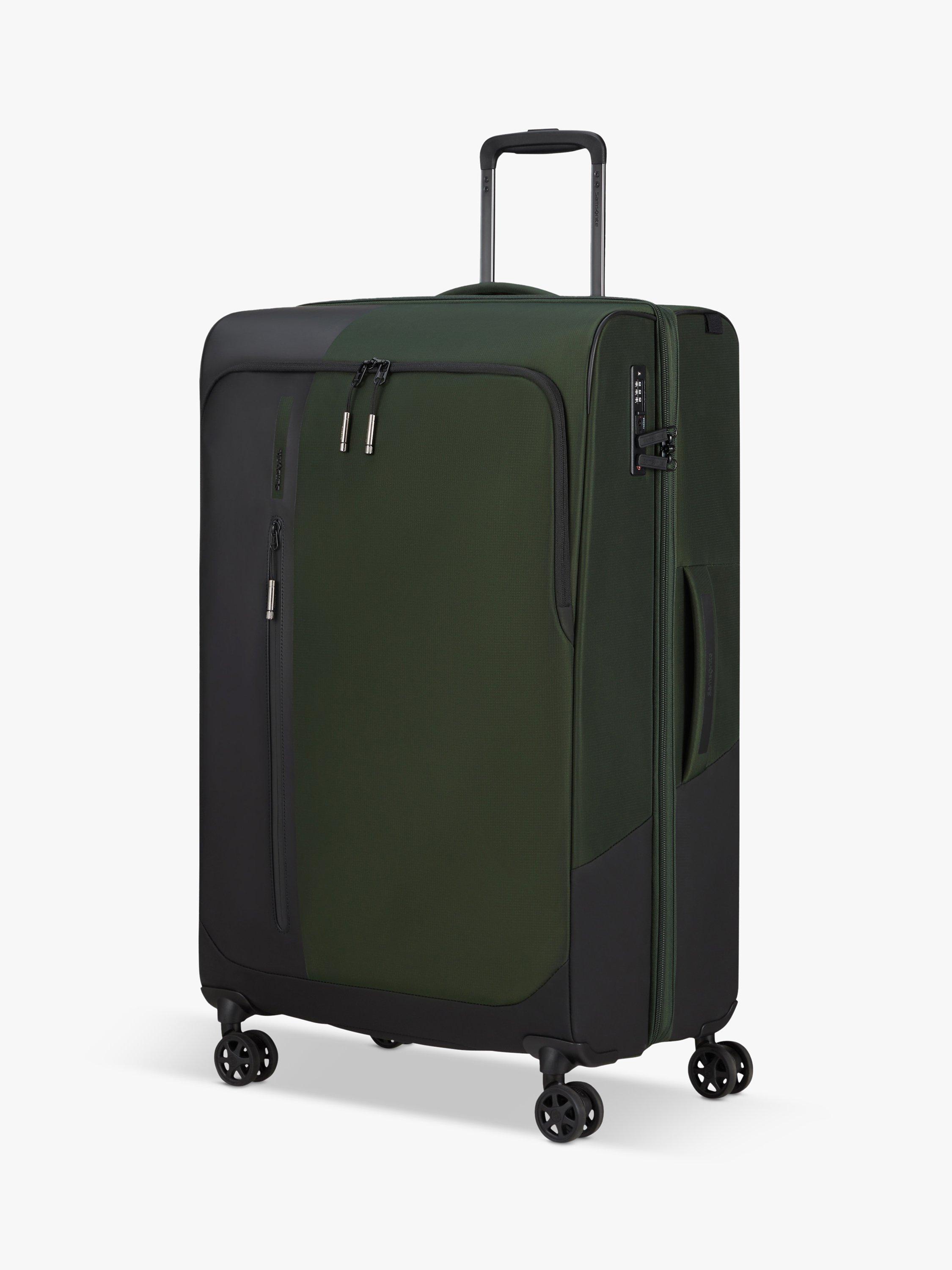Samsonite Biz2go Travel Spinner 77cm Large Expandable Suitcase, Earth Green
