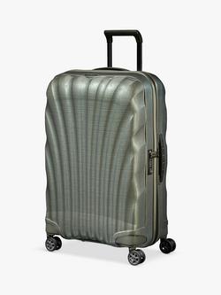 Samsonite C-Lite Spinner 4-Wheel 69cm Medium Suitcase, Metallic Green