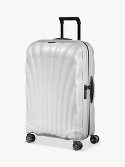 Samsonite C-Lite Spinner 4-Wheel 69cm Medium Suitcase, Off White