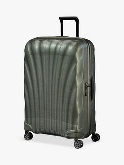 Samsonite C-Lite Spinner 4-Wheel 75cm Large Suitcase, Metallic Green