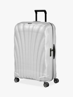 Samsonite C-Lite Spinner 4-Wheel 75cm Large Suitcase, Off White