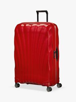 Samsonite C-Lite Spinner 81cm Large Suitcase, Chili Red