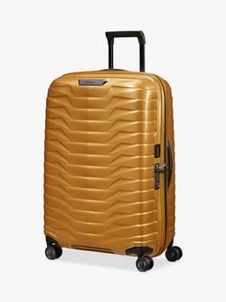 Samsonite Proxis Spinner 69cm 4-Wheel 48cm Wide Medium Suitcase, Honey Gold