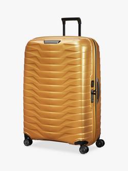 Samsonite Proxis 4-Wheel 81cm Large Suitcase, Honey Gold