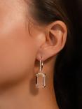 Lauren Ralph Lauren Crystal Huggie Drop Earrings