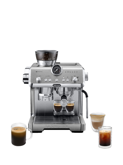 De'Longhi EC9555.M Espresso Pump La Specialista Opera HomeCafe Kit Coffee Machine, Silver, Silver