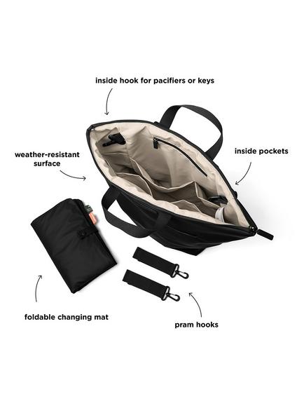 Done by Deer Changing Backpack - view 2, Black