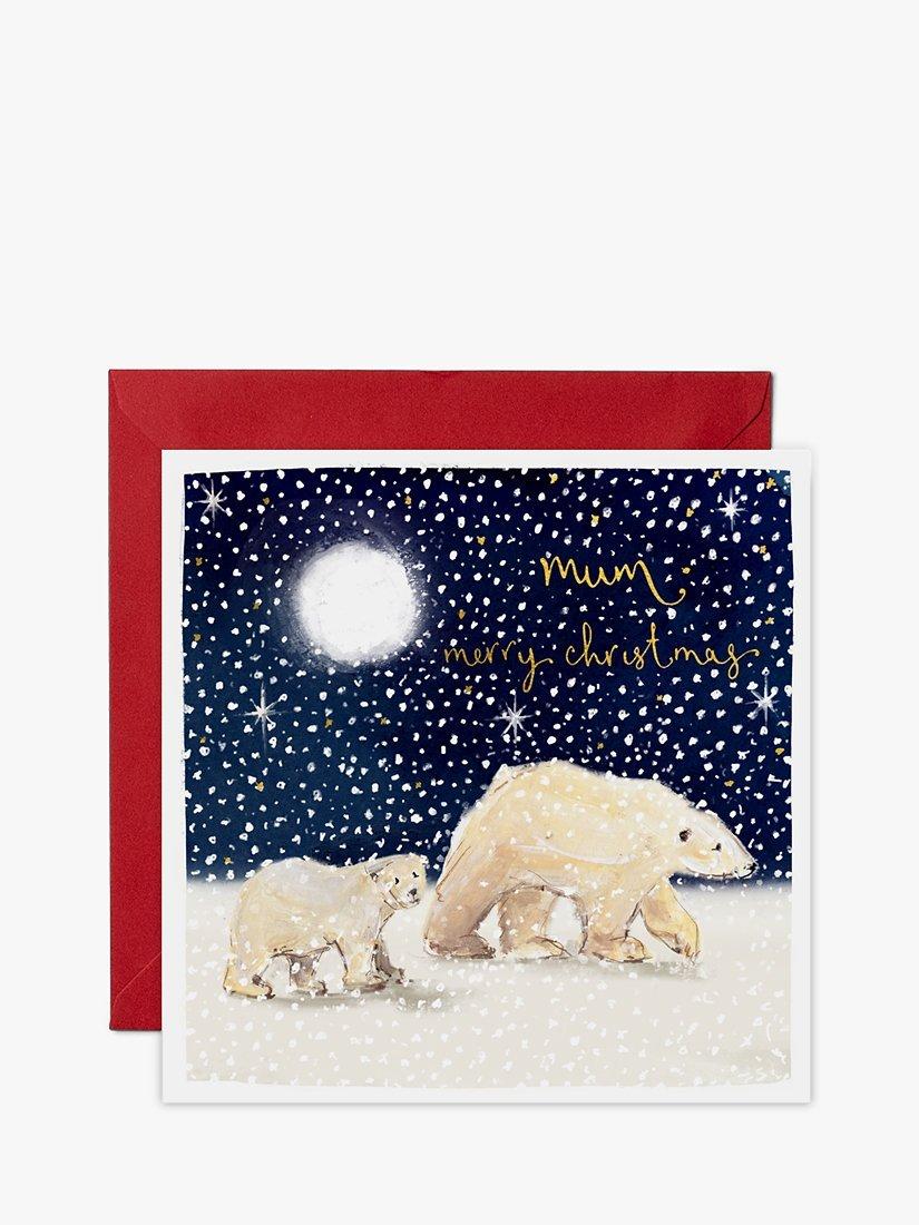 Louise Mulgrew Designs Polar Bears Mum Christmas Card