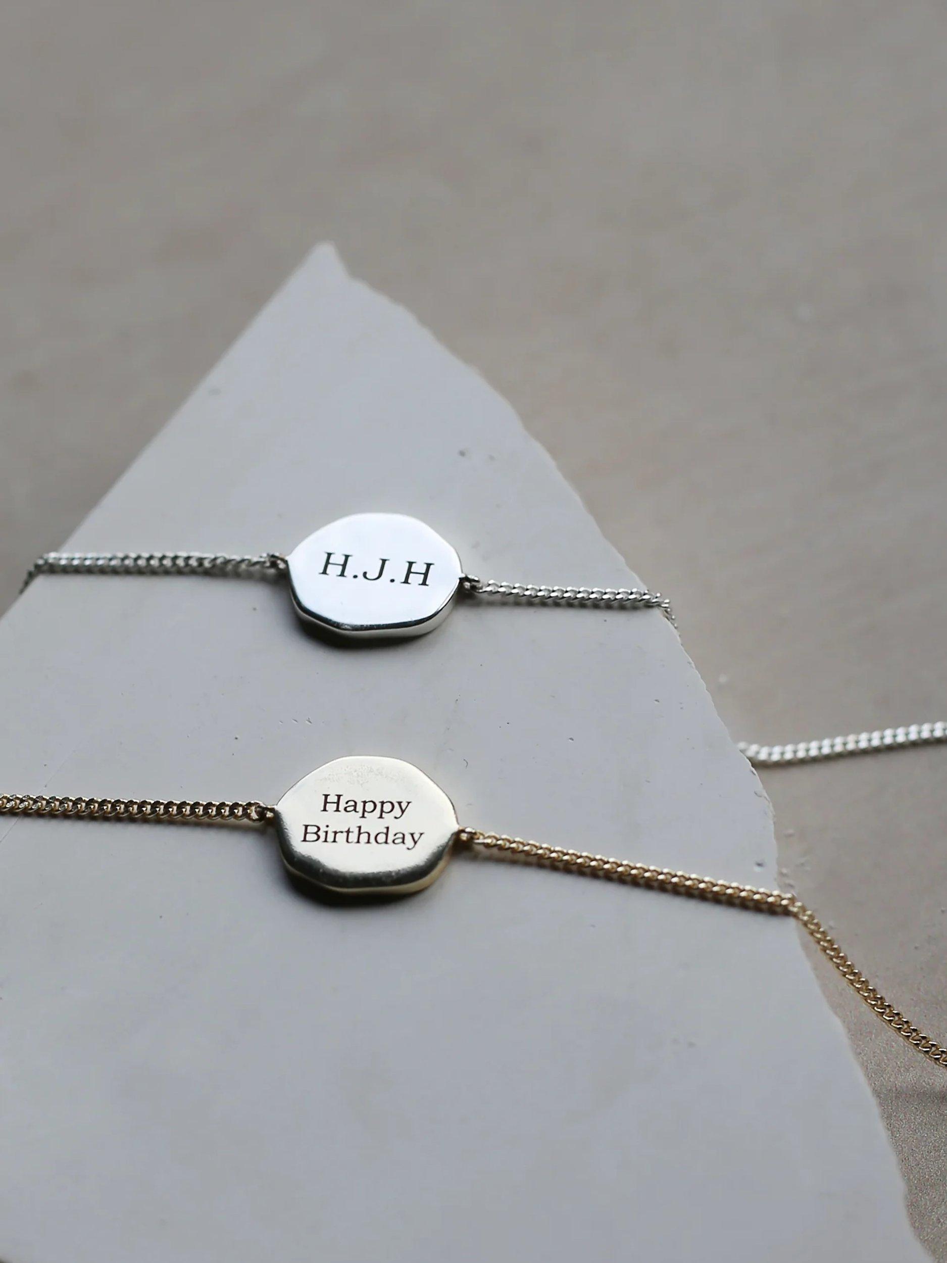 Product image 3 of 4, which shows Tutti & Co Zodiac Charm Chain Bracelet, Silver, Taurus