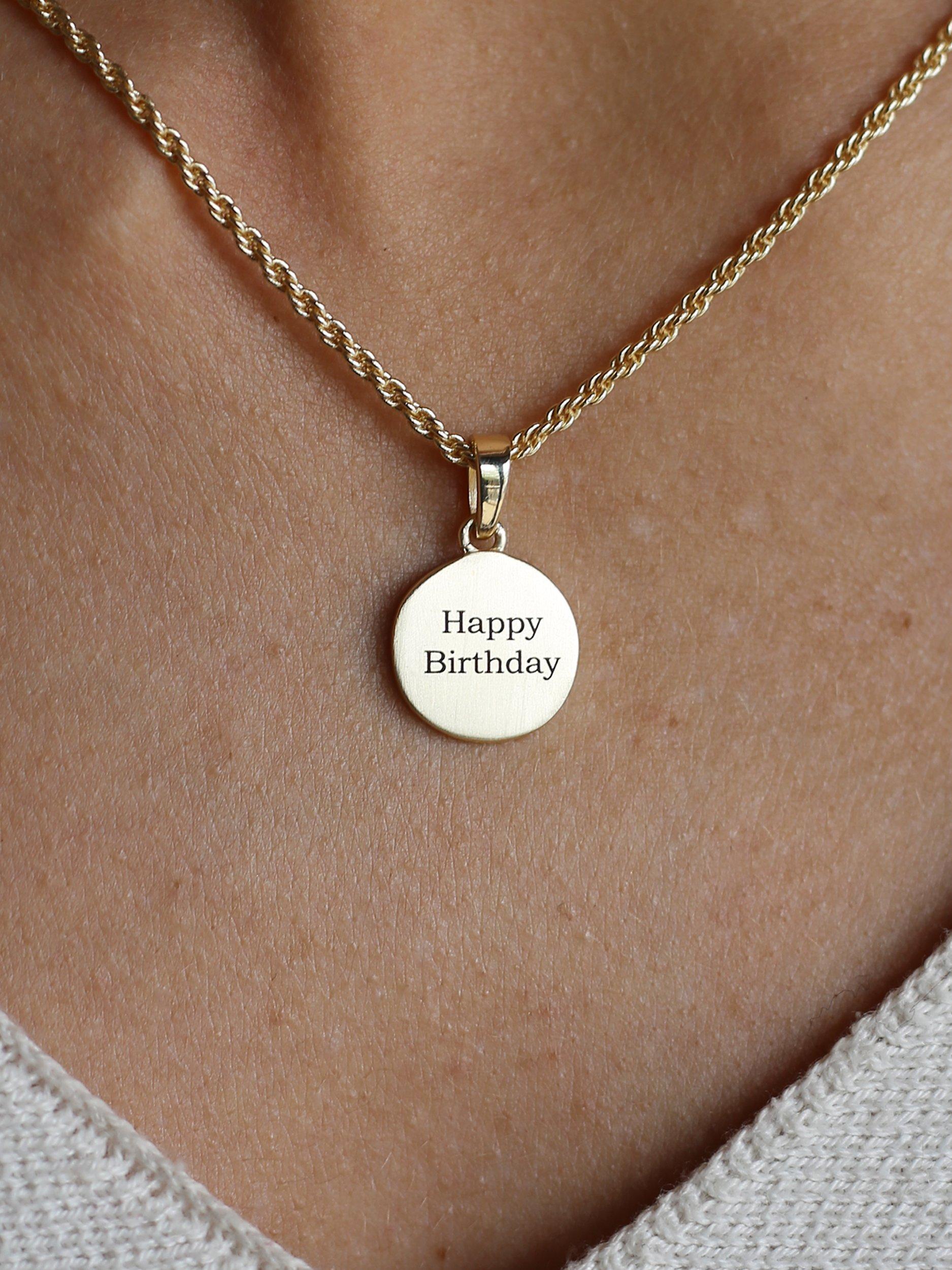 Product image 3 of 4, which shows Tutti & Co Siren Textured Pendant Necklace, Gold