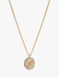 Tutti & Co Personalised Zodiac Pendant Necklace, Gold