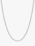 Tutti & Co True Twist Chain Necklace, Silver