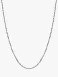 Tutti & Co True Twist Chain Necklace, Silver