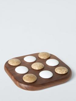 John Lewis Slow Living Wood & Marble Tic Tac Toe Game, 