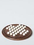 John Lewis Walnut Wood & Marble Solitaire Board