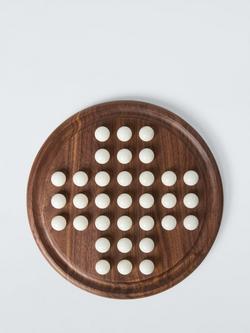 John Lewis Slow Living Walnut Wood & Marble Solitaire Board - view 2, 