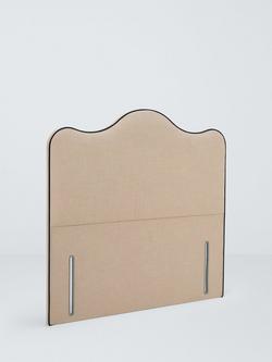 John Lewis Ravine Piped Full Depth Headboard, King Size, Mid