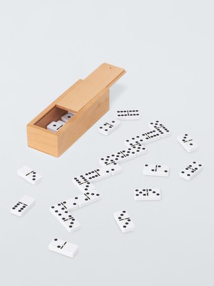 John Lewis Wood Dominoes Set, 