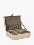 Tutti & Co Dusk Faux Leather Large Jewellery Box, Stone