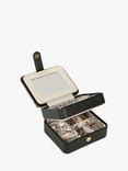 Tutti & Co Serene Faux Leather Large Jewellery Box, Black/Cream