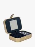 Tutti & Co True Faux Leather Large Jewellery Box, Gold