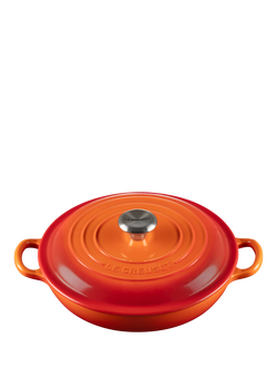 Le Creuset Cast Iron Signature Shallow Casserole, 22cm, Volcanic