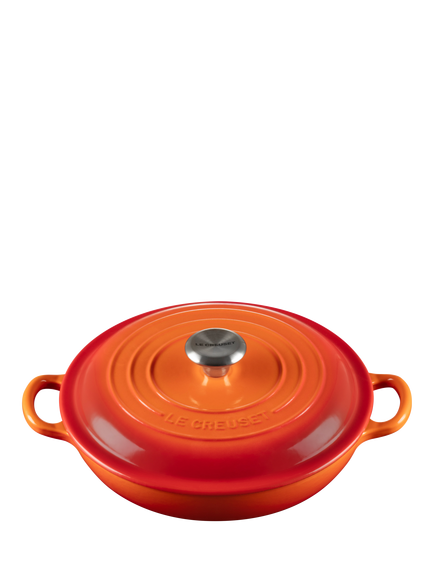Le Creuset Cast Iron Signature Shallow Casserole, 22cm, Volcanic