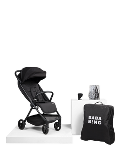 BabaBing! Auto Fold Compact Stroller with Accessories Bundle - view 2, Black