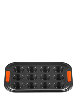 Le Creuset Carbon Steel Toughened Non-Stick Mini Muffin Tray, 12 Cup, 