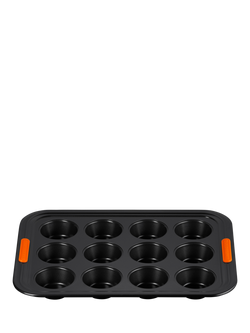 Le Creuset Carbon Steel Toughened Non-Stick Muffin Tray, 12 Cup, 