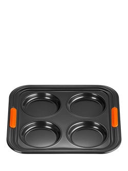 Le Creuset Carbon Steel Toughened Non-Stick Yorkshire Pudding Tray, 4 Cup, 