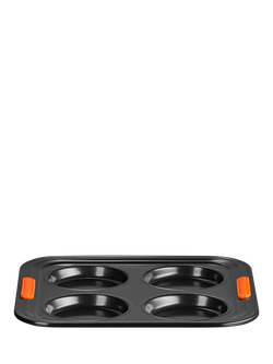 Le Creuset Carbon Steel Toughened Non-Stick Yorkshire Pudding Tray, 4 Cup - view 2, 