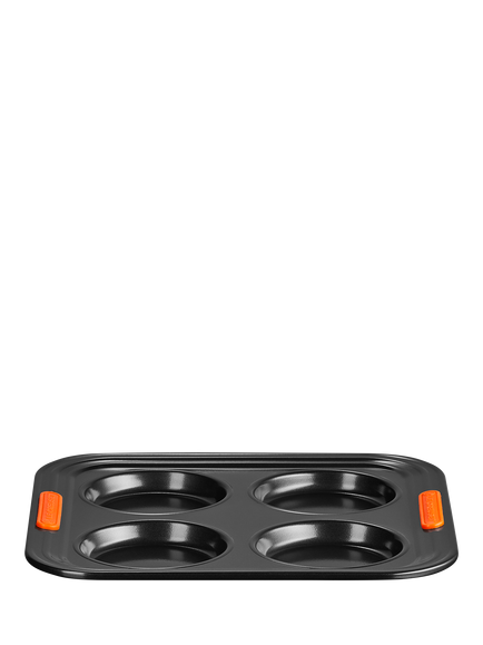 Le Creuset Carbon Steel Toughened Non-Stick Yorkshire Pudding Tray, 4 Cup - view 2, 