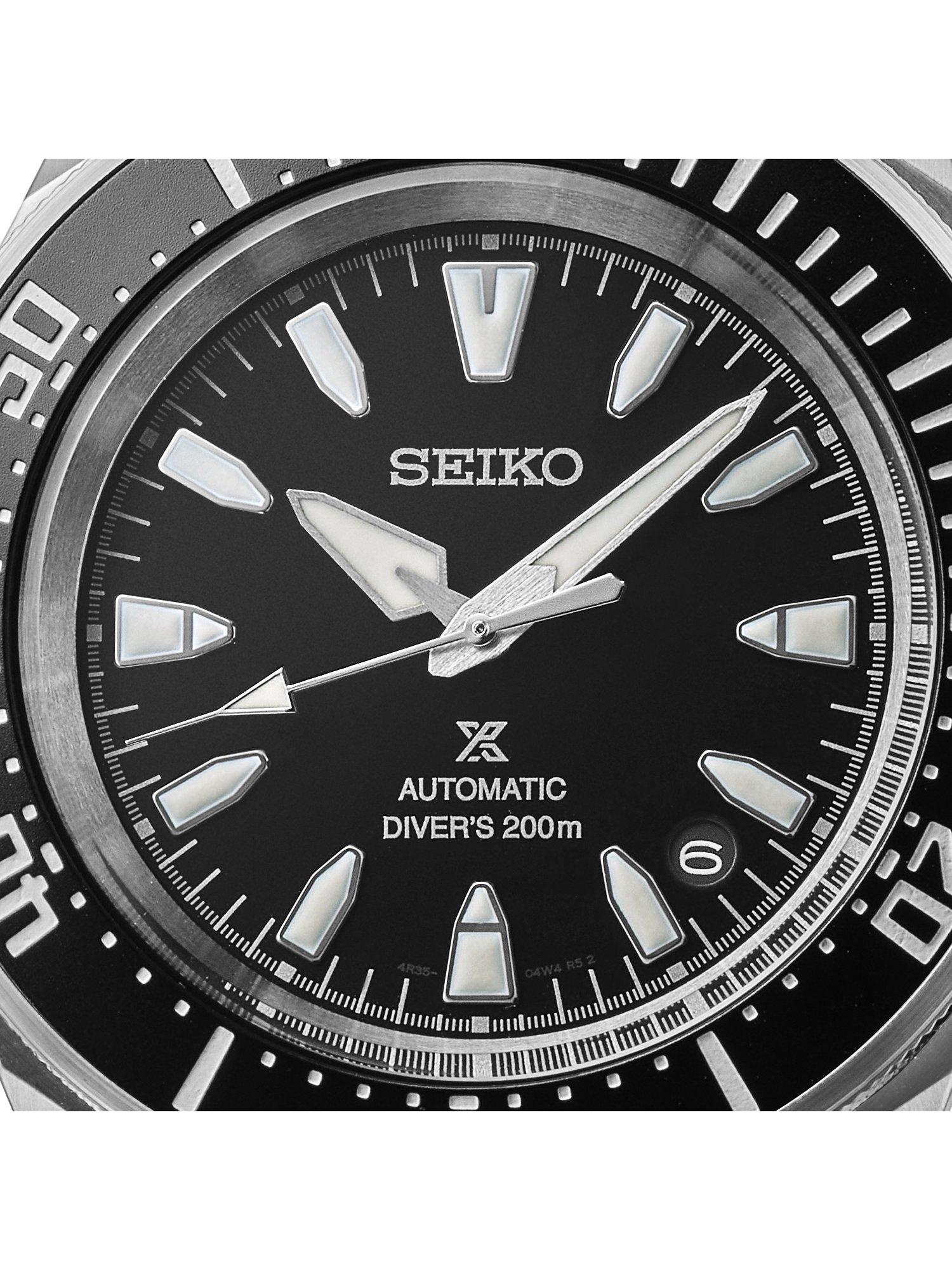 Product image 3 of 6, which shows Seiko Men's Prospex 4R Shog-urai Diver Bracelet Strap Watch, Black SRPL13K1