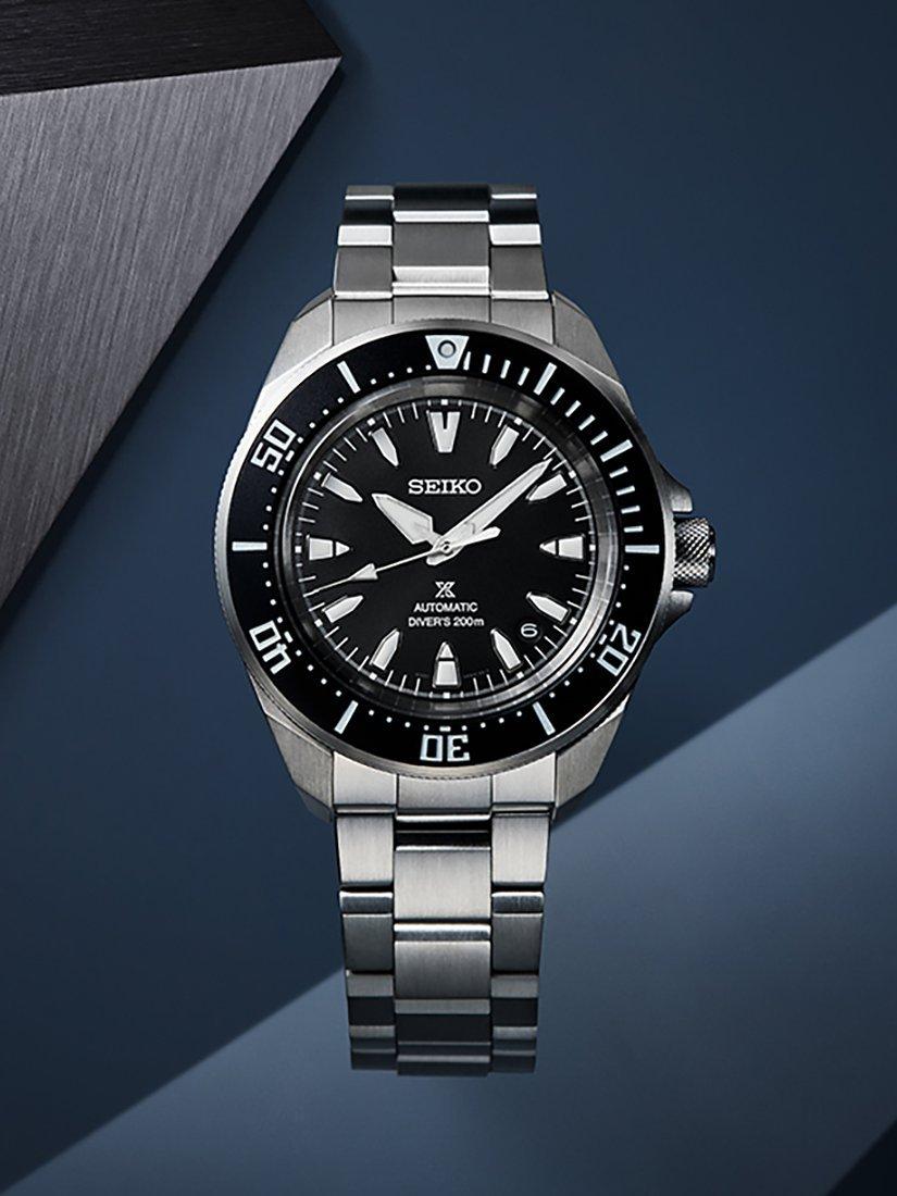 Product image 4 of 6, which shows Seiko Men's Prospex 4R Shog-urai Diver Bracelet Strap Watch, Black SRPL13K1