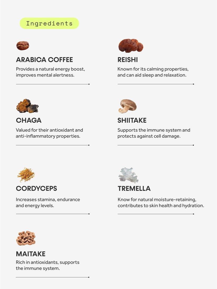 Product image 8 of 8, which shows Innermost The Wellness Blend Mushroom Coffee Food Supplement, 150g