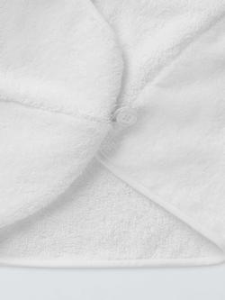 John Lewis Organic Cotton Hair Wrap, White - view 2, 