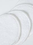 John Lewis Organic Cotton Face Pads, Pack of 5, White