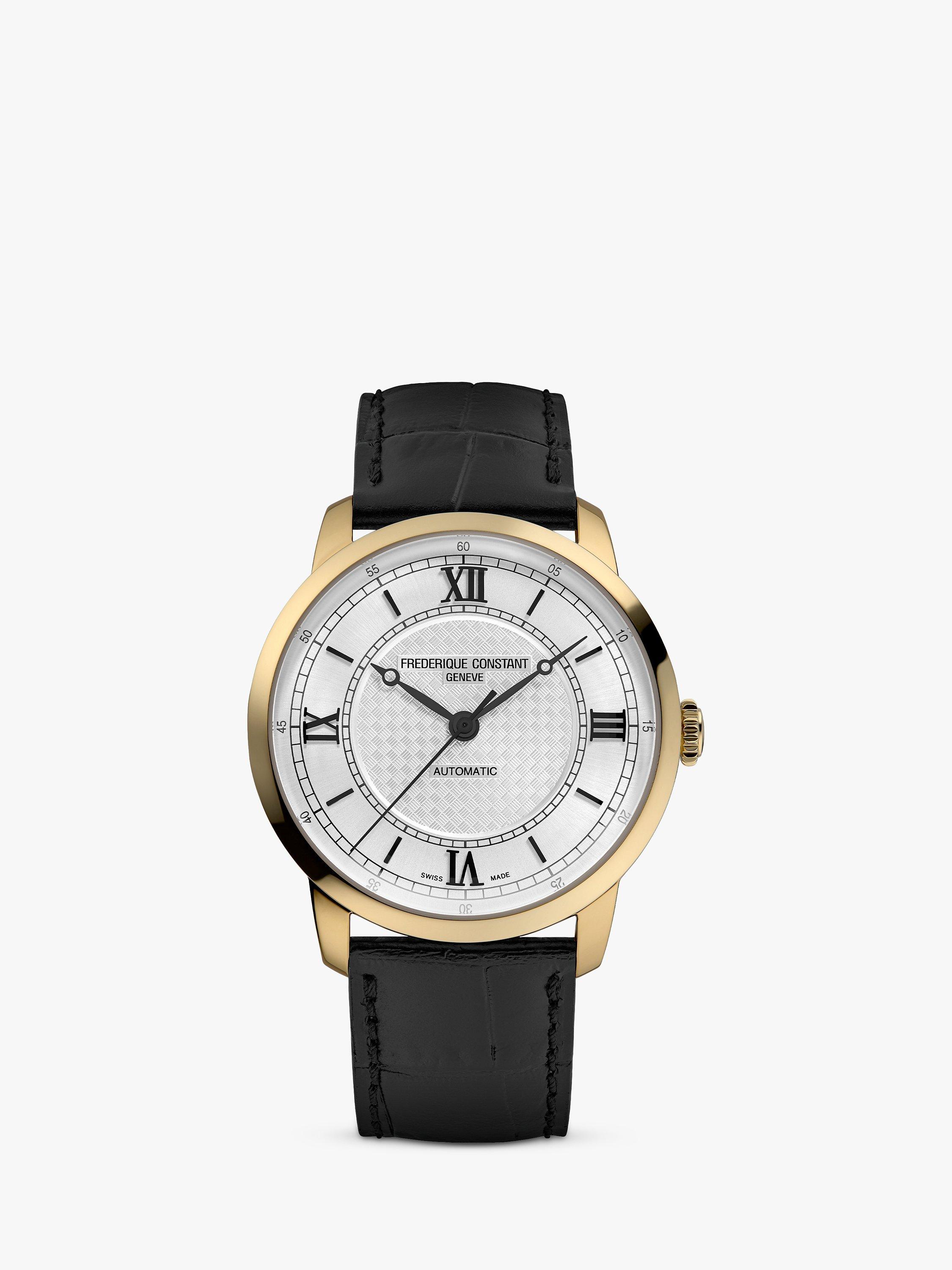 Product image 1 of 3, which shows Frederique Constant FC-301S3B5 Men's Classic Premiere Automatic Leather Strap Watch, Black