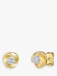 Jools by Jenny Brown Swirl Stud Earrings, Gold