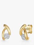 Jools by Jenny Brown Wishbone Stud Earrings, Gold