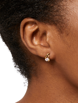 Jools by Jenny Brown Wishbone Stud Earrings - view 2, Gold