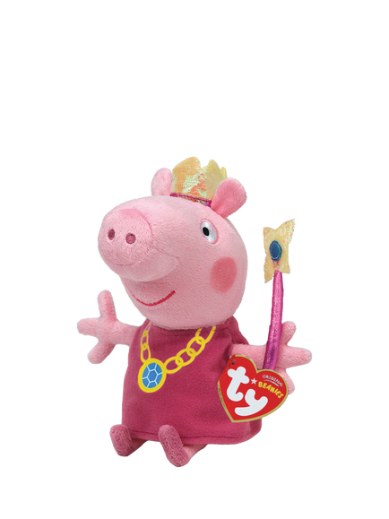Ty Peppa Pig Plush Soft Toy, Pink/Multi, Multi