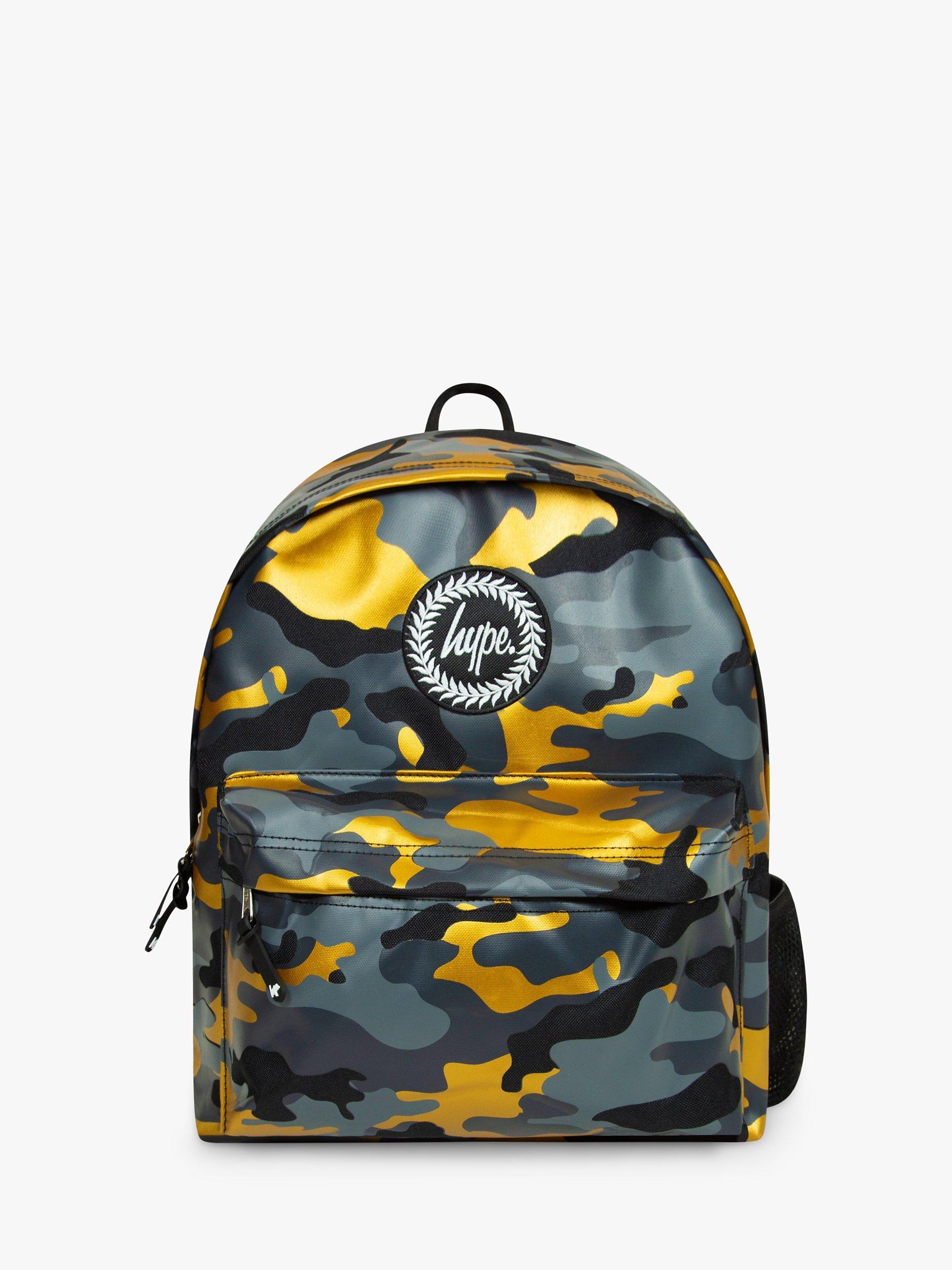 Hype Kids Camouflage Backpack Multi Gold