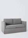 John Lewis Loose Cover Small 2 Seater Sofa, Cotton Linen Grey