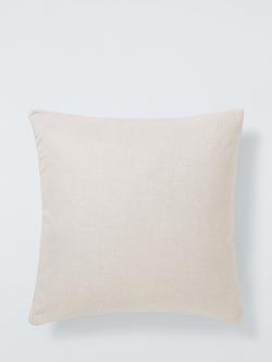 John Lewis Boucle Square Cushion - view 2, Plaster