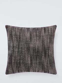 John Lewis Mono Knit Cushion, Black, Black
