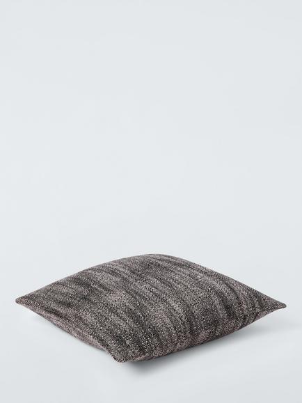 John Lewis Mono Knit Cushion, Black - view 2, Black